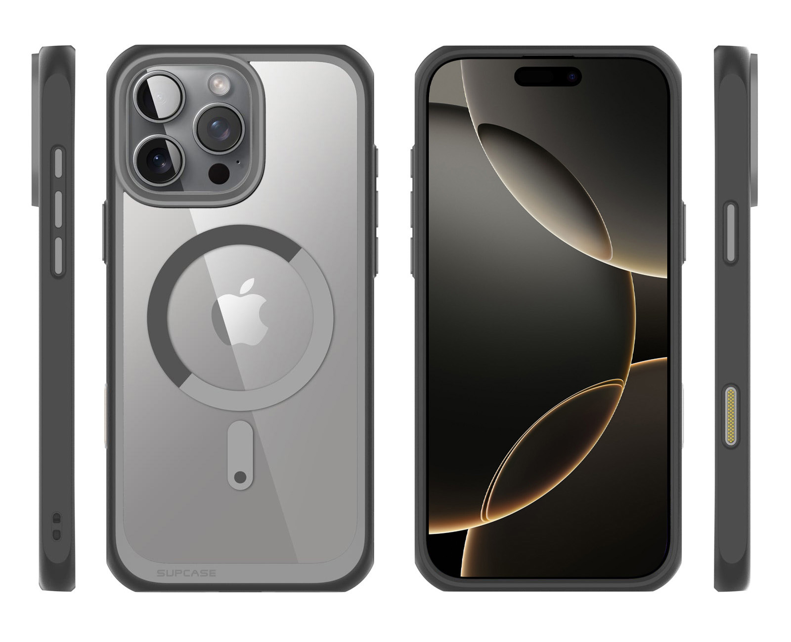 Etui Supcase UB Mag (CC) MagSafe do iPhone 16 Pro Max, przezroczysto-szare