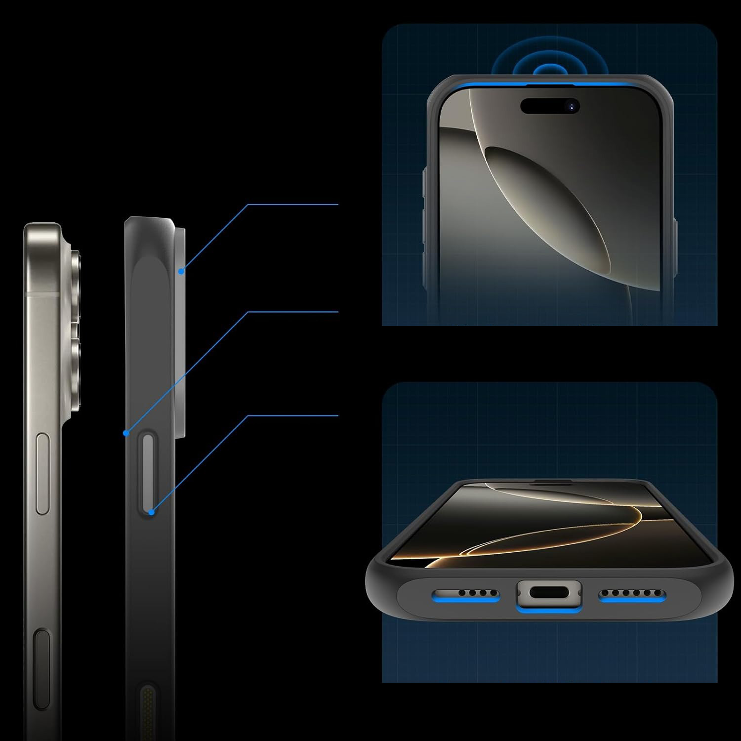 Etui Supcase UB Mag (CC) MagSafe do iPhone 16 Pro Max, przezroczysto-szare