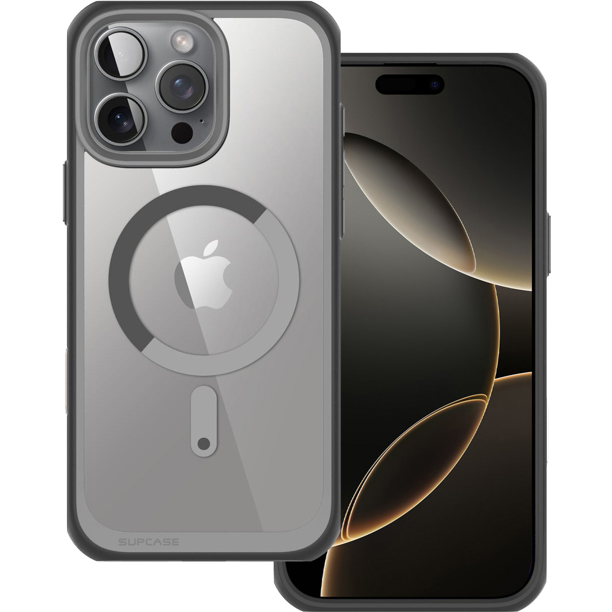 Etui Supcase UB Mag (CC) MagSafe do iPhone 16 Pro Max, przezroczysto-szare