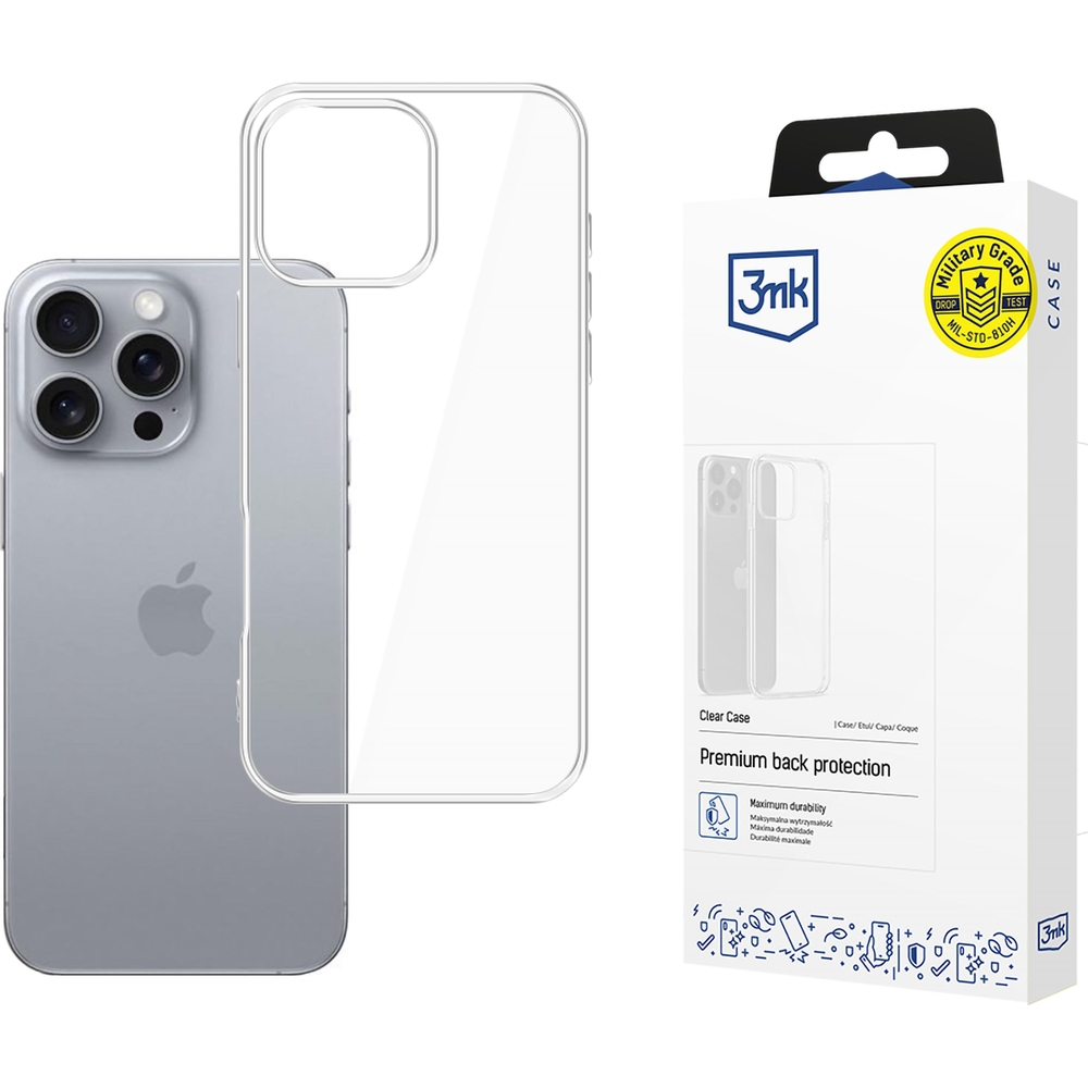 Etui 3mk Clear Case do Apple iPhone 16 Pro, przezroczyste