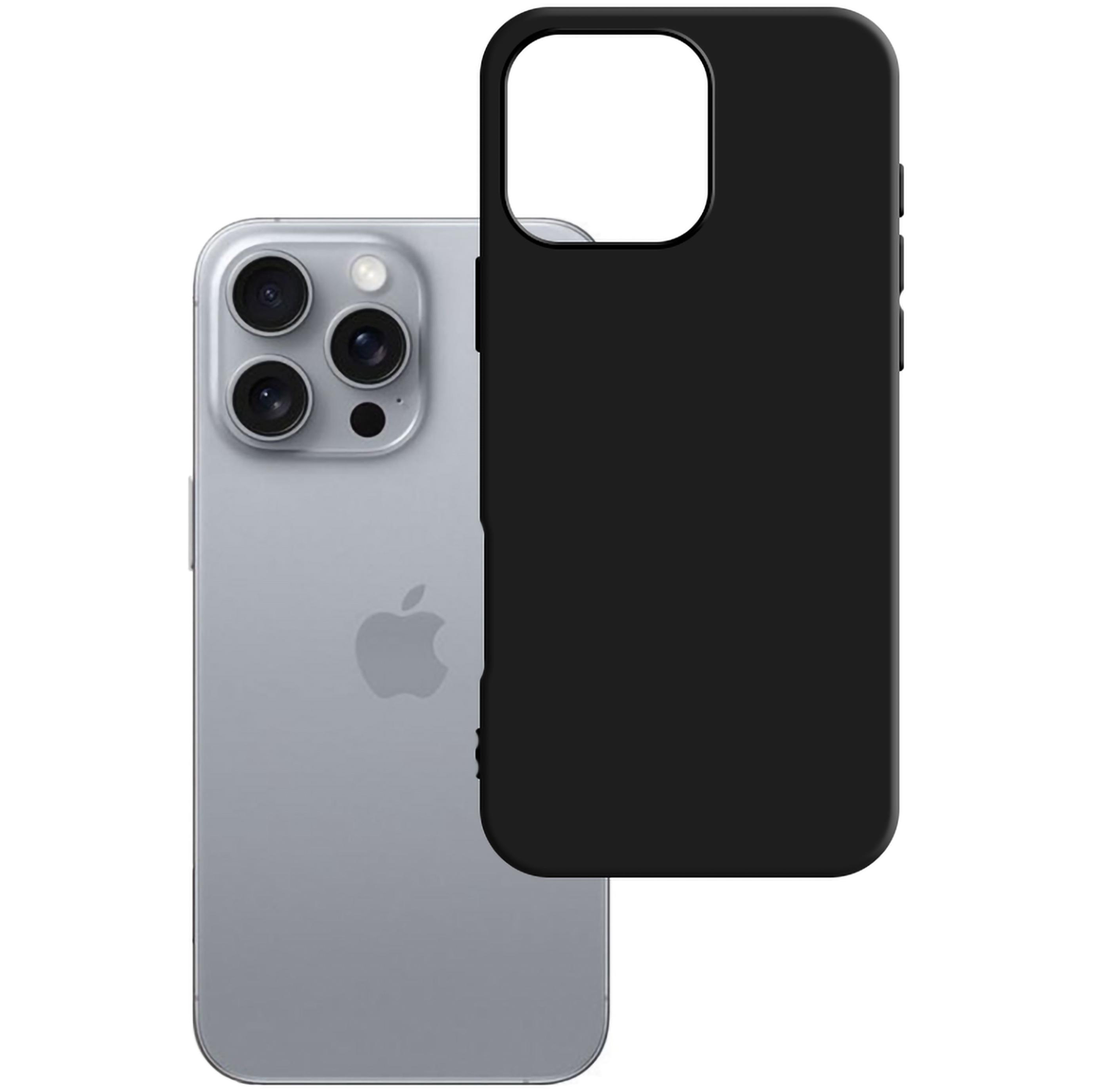 Etui 3mk Matt Case do Apple iPhone 16 Pro, czarne matowe
