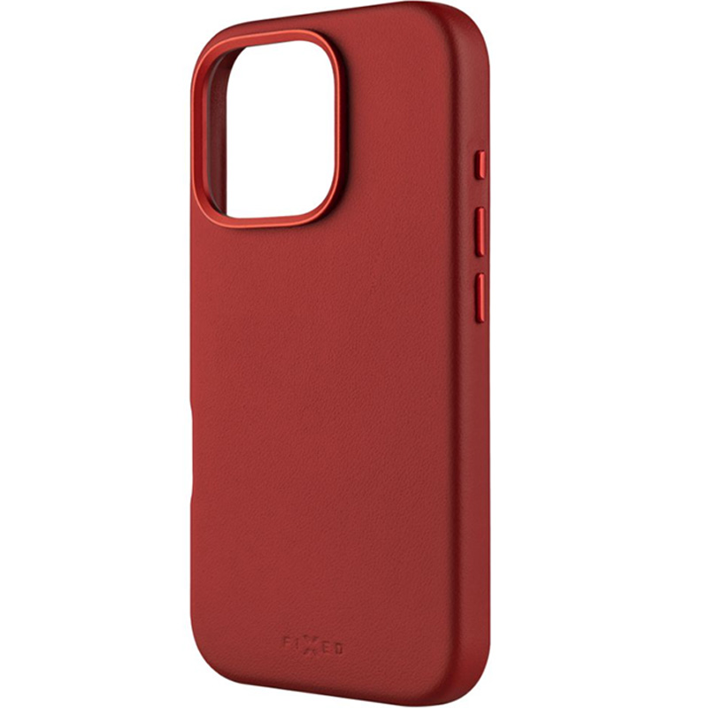 Etui Fixed MagLeather do Apple iPhone 16 Pro, czerwone