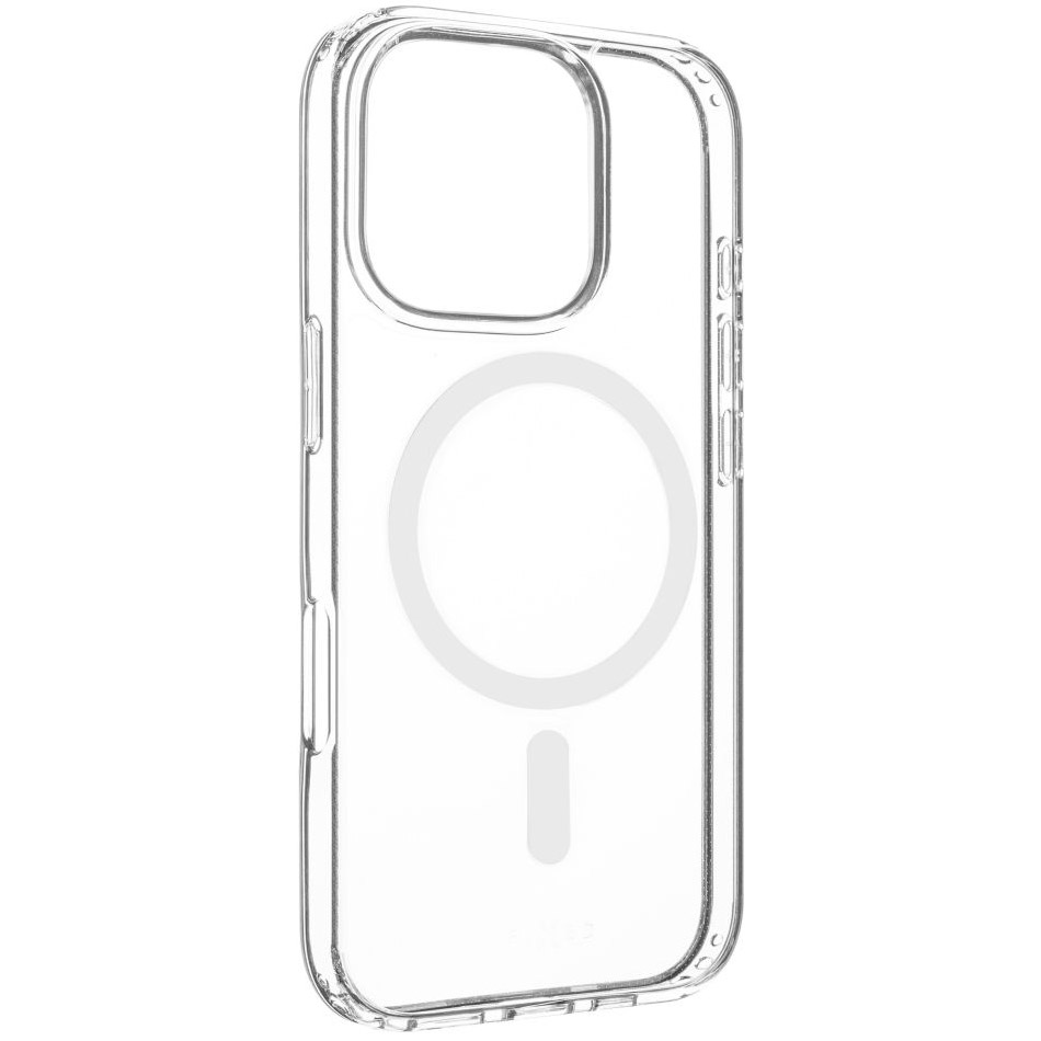 Oryginalne etui od marki Fixed MagPure MagSafe do Apple iPhone 16 Pro, przezroczysto-białe