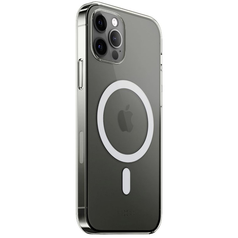 Oryginalne etui od marki Fixed MagPure MagSafe do Apple iPhone 16 Pro, przezroczysto-białe