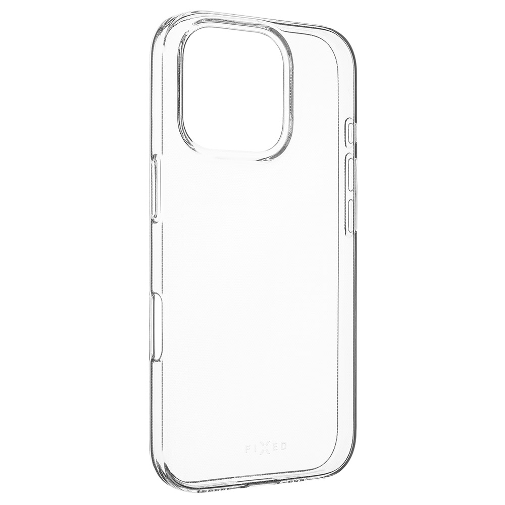 Elastyczne i cienkie etui Fixed Slim AntiUV do Apple iPhone 16 Pro, przezroczyste.
