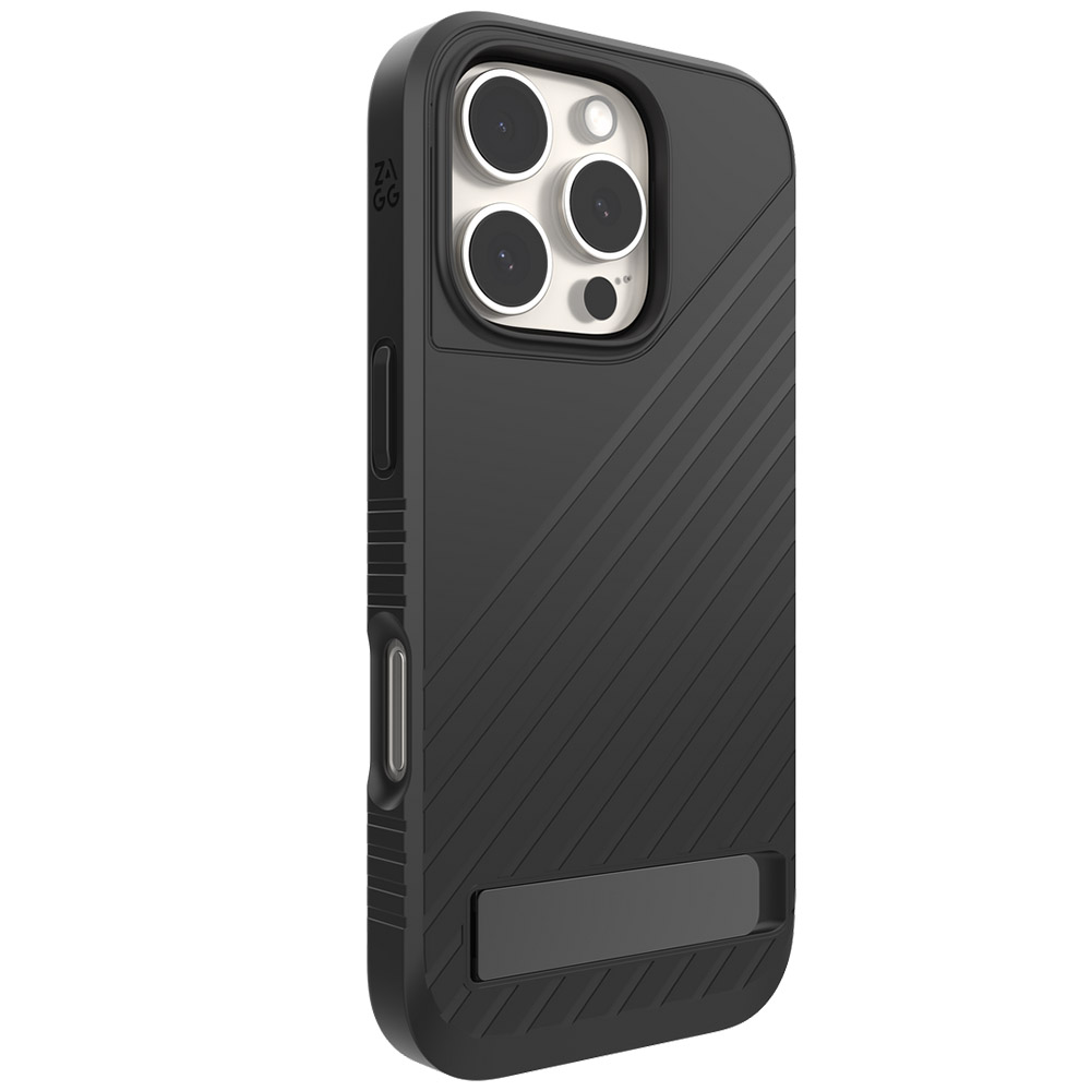 Etui Zagg Denali Snap Kickstand do Apple iPhone 16 Pro, czarne