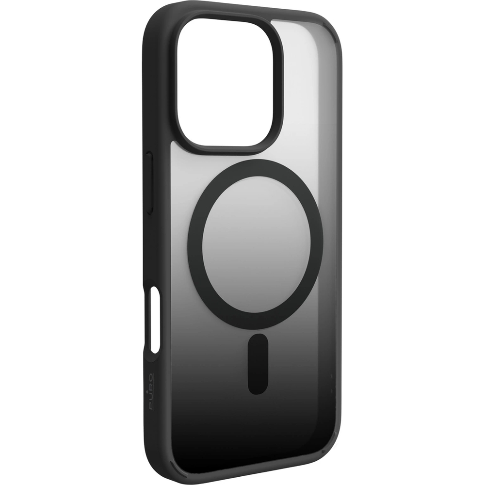 Etui Puro Gradient Mag do MagSafe do Apple iPhone 16 Pro, czarne