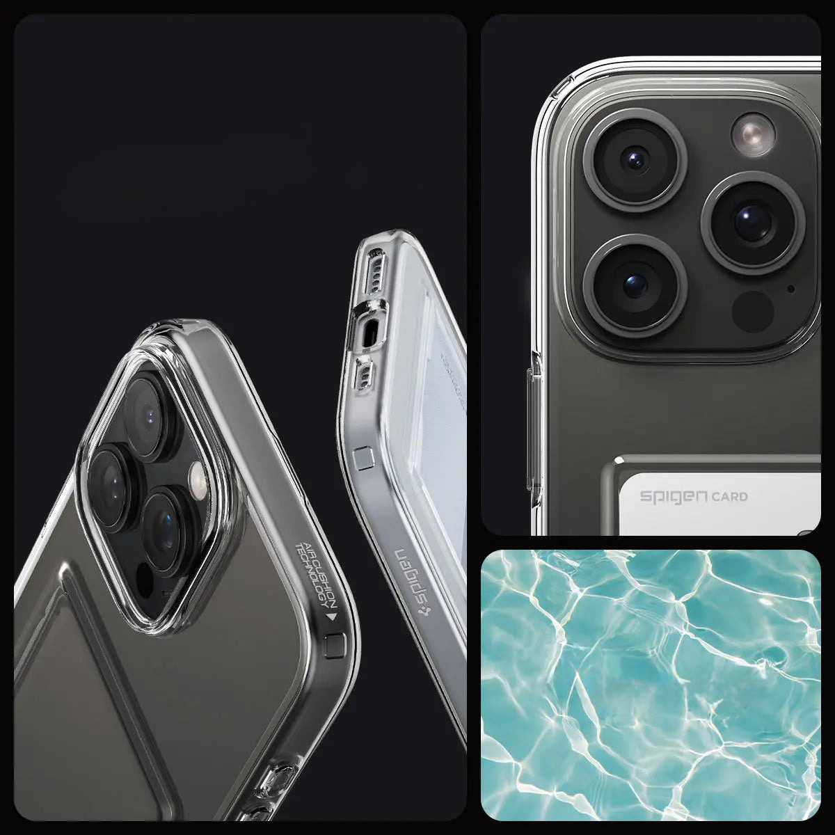 Etui Spigen Crystal Slot do iPhone 16 Pro, przezroczyste