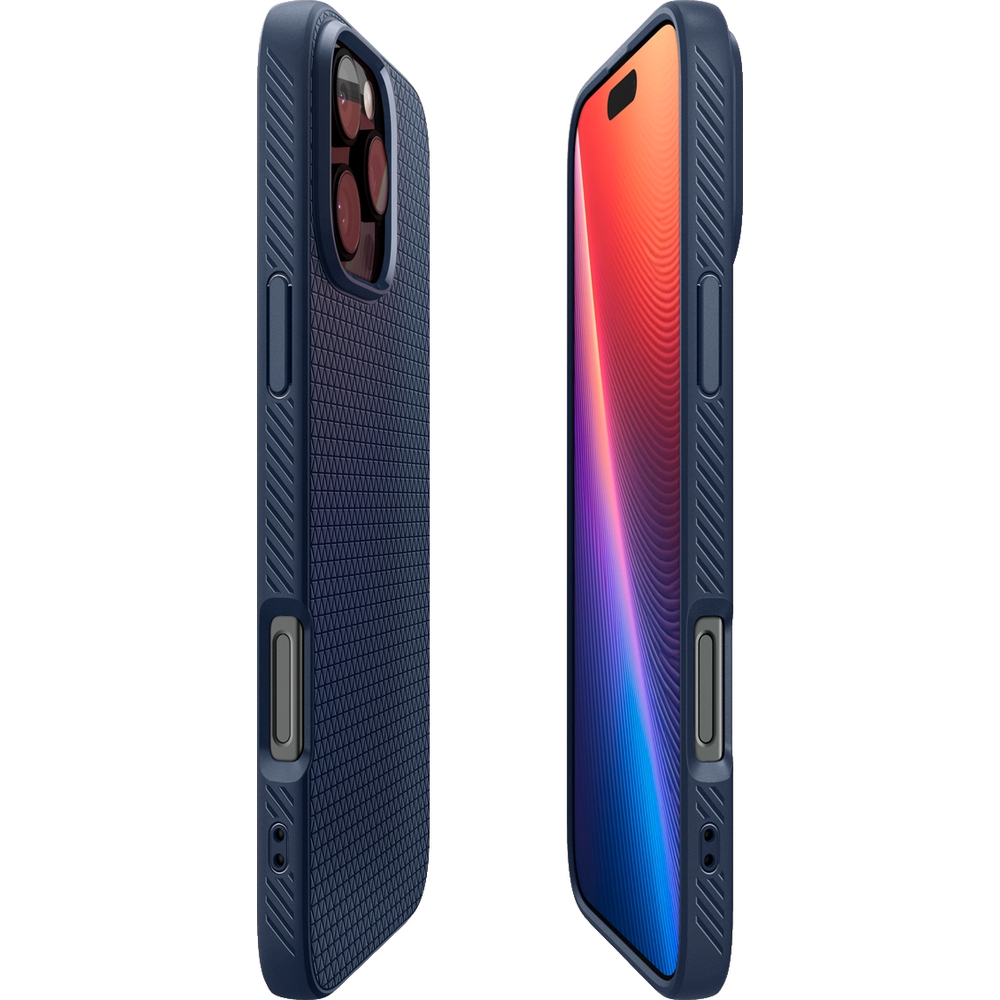Etui Spigen Liquid Air do Apple iPhone 16 Pro, granatowe