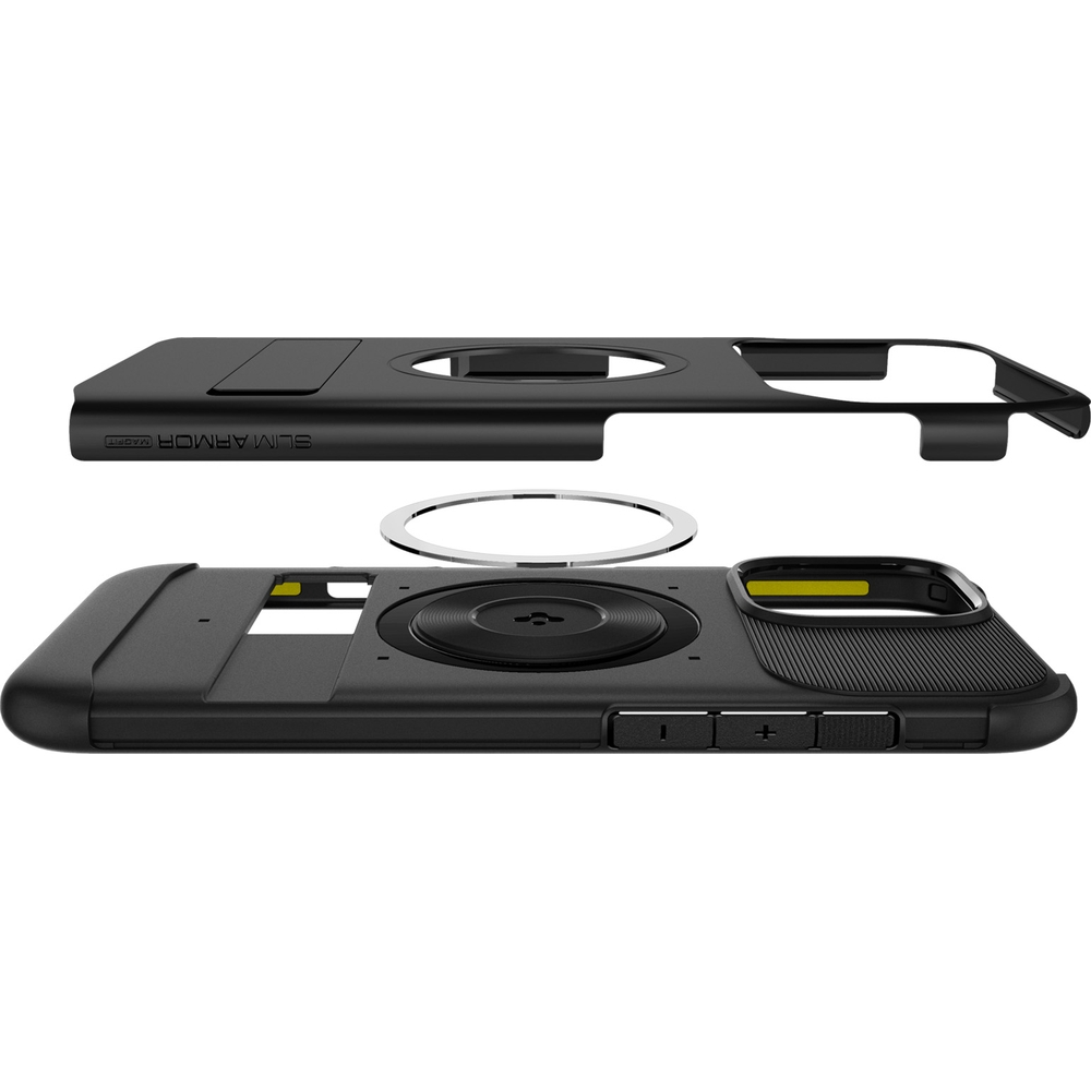 Oryginalne etui od marki Spigen z serii Slim Armor Mag z MagSafe dla Apple iPhone 16 Pro, czarne