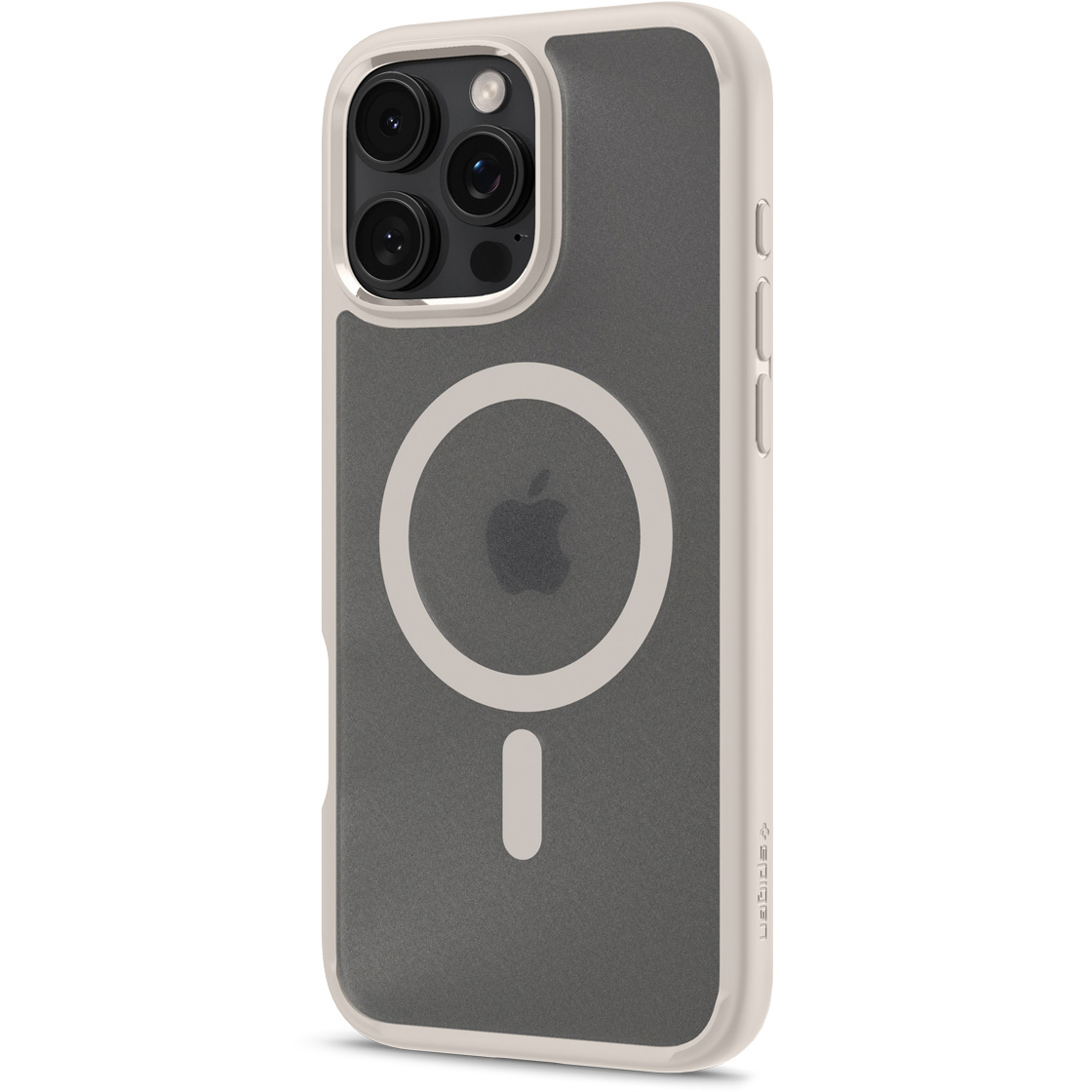 Etui Spigen Ultra Hybrid Mag z MagSafe do Apple iPhone 16 Pro, półprzezroczysto-beżowe