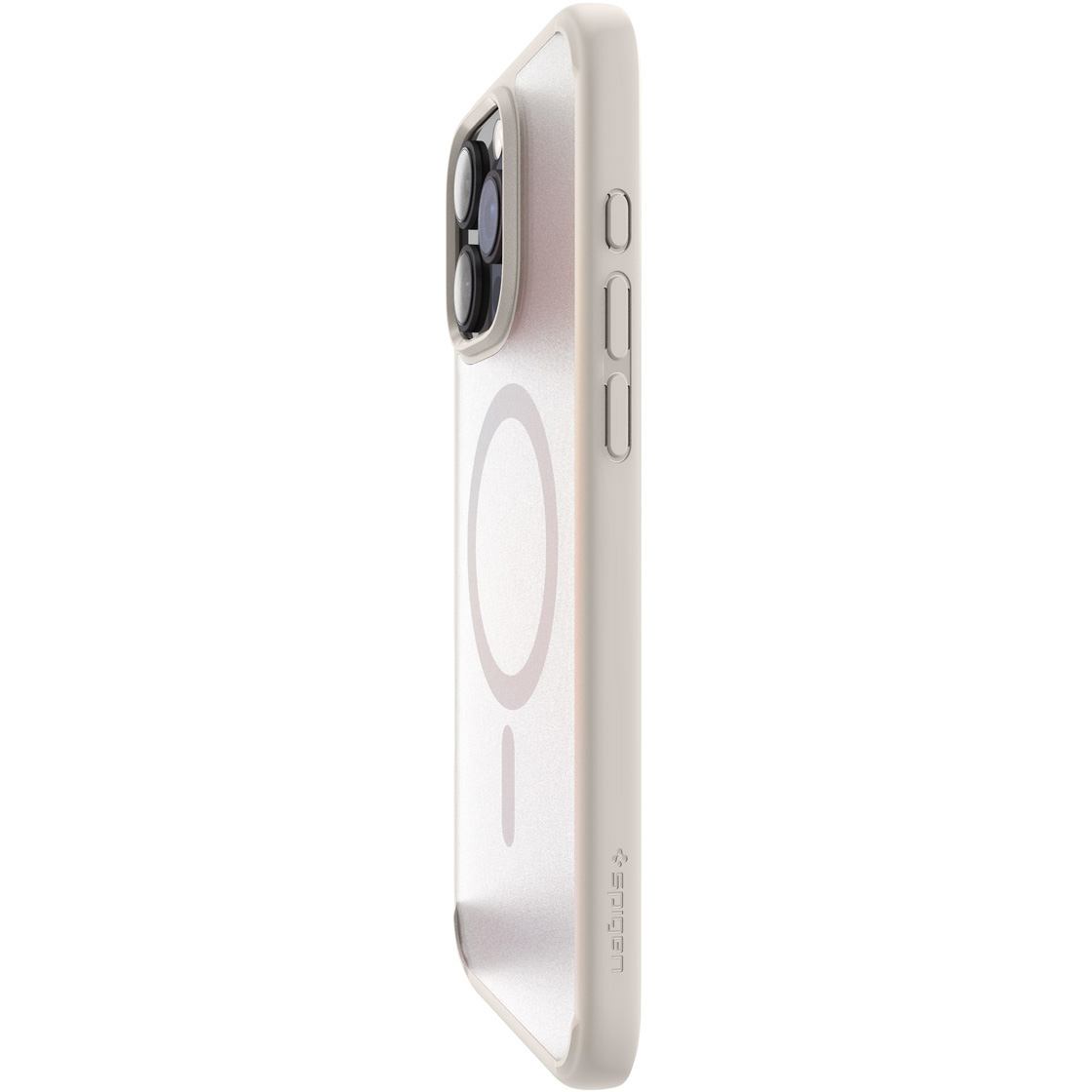 Etui Spigen Ultra Hybrid Mag z MagSafe do Apple iPhone 16 Pro, półprzezroczysto-beżowe