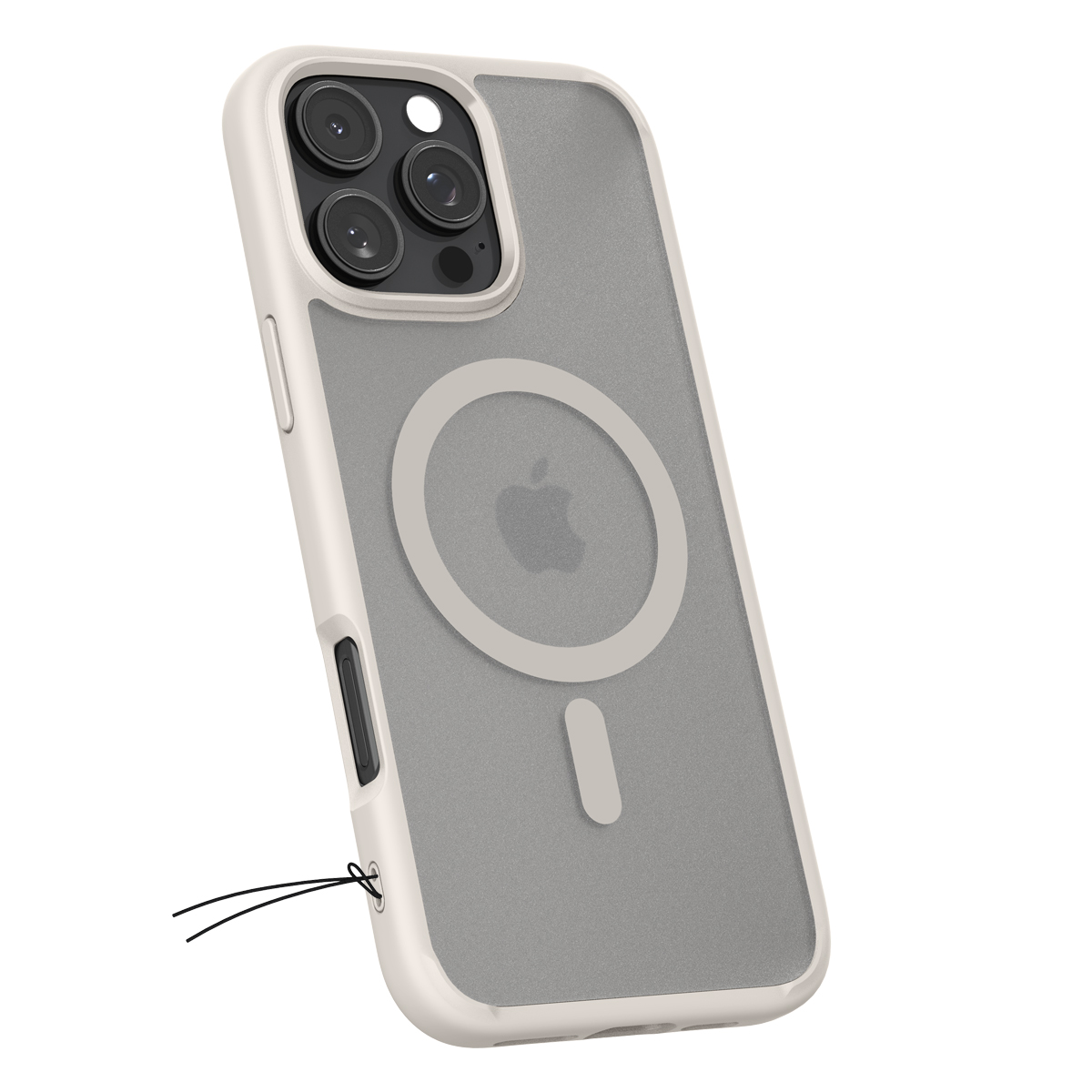 Etui Spigen Ultra Hybrid Mag z MagSafe do Apple iPhone 16 Pro, półprzezroczysto-beżowe