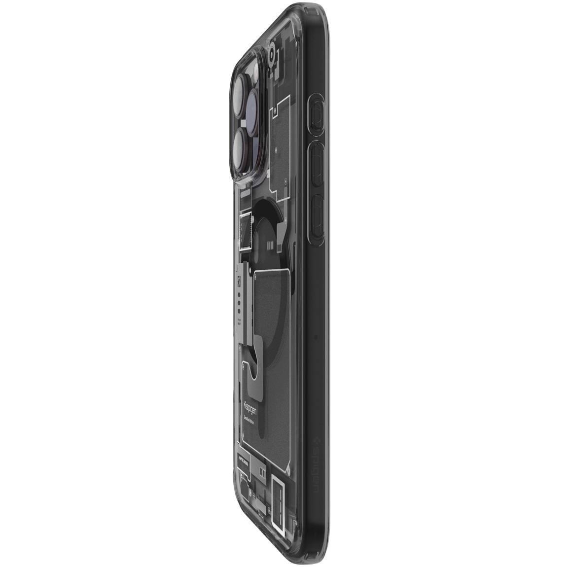 Etui Spigen Ultra Hybrid Mag z MagSafe do Apple iPhone 16 Pro, przydymione-szare (Zero One)