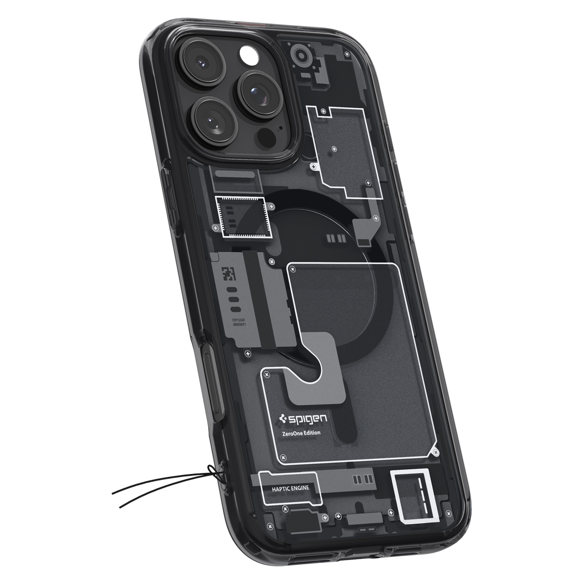 Etui Spigen Ultra Hybrid Mag z MagSafe do Apple iPhone 16 Pro, przydymione-szare (Zero One)
