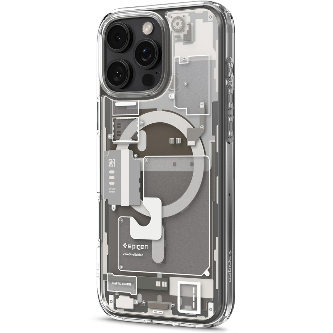 Etui Spigen Ultra Hybrid Mag z MagSafe do Apple iPhone 16 Pro, beżowo-przezroczyste (Zero One)