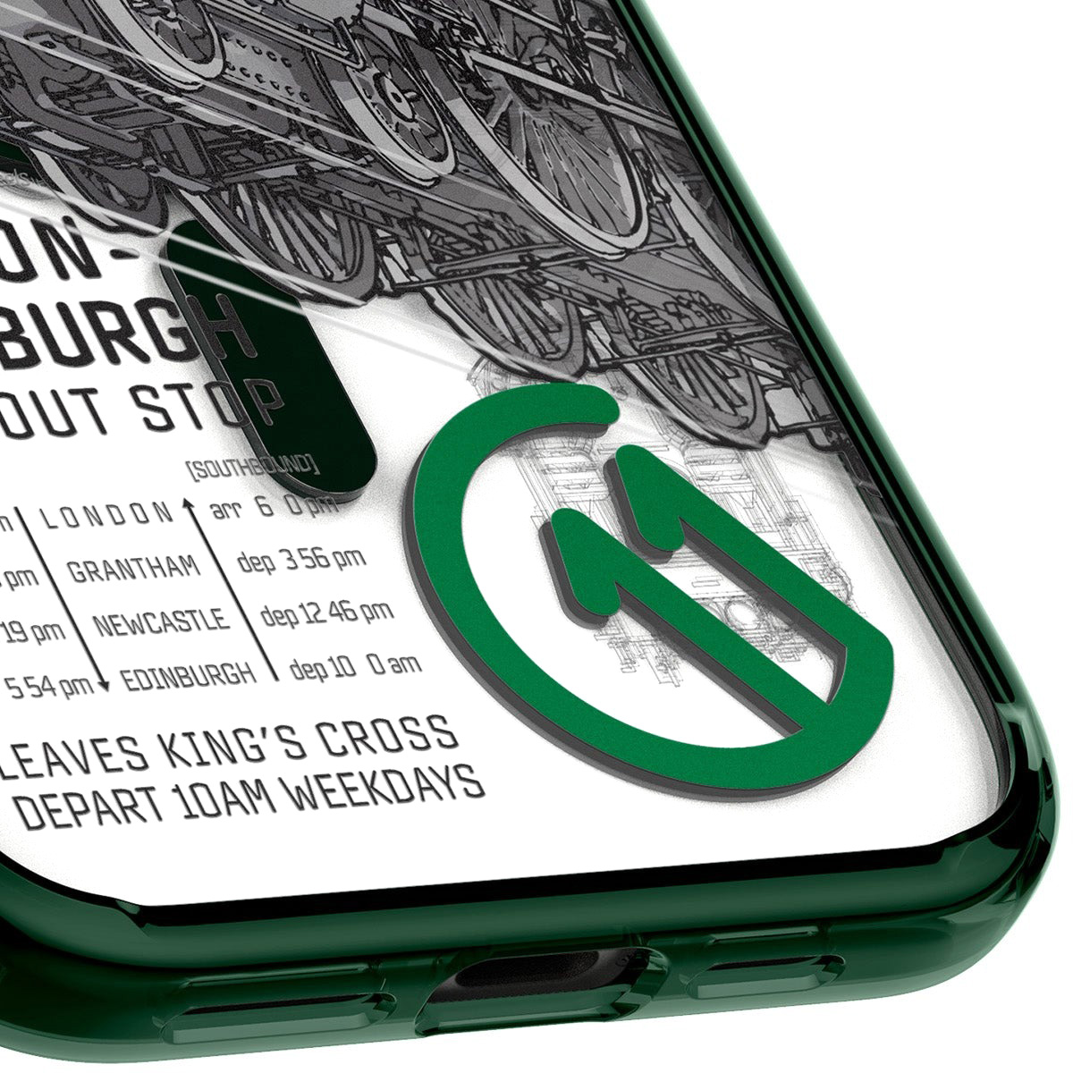 Etui Spigen Ultra Hybrid T Mag z MagSafe do Apple iPhone 16 Pro, zielono-wzorzyste (C11 Scotsman Fir)