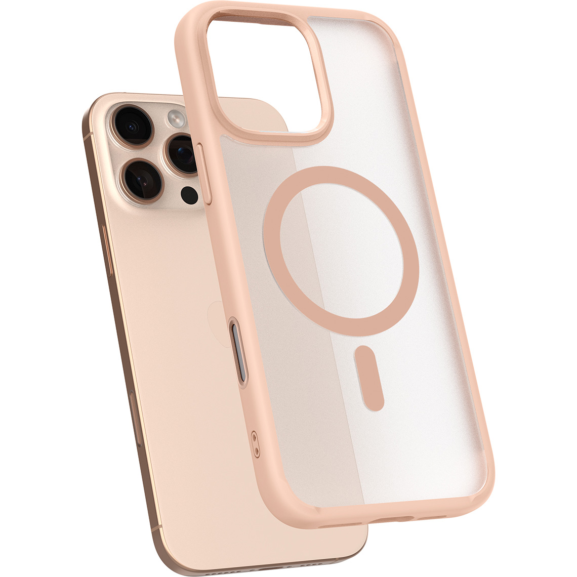 Etui Spigen Ultra Hybrid T Mag z MagSafe do Apple iPhone 16 Pro, półprzezroczysto-różowe