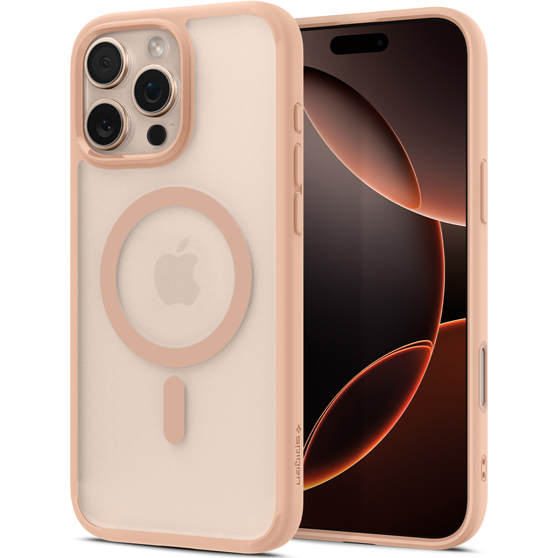 Etui Spigen Ultra Hybrid T Mag z MagSafe do Apple iPhone 16 Pro, półprzezroczysto-różowe