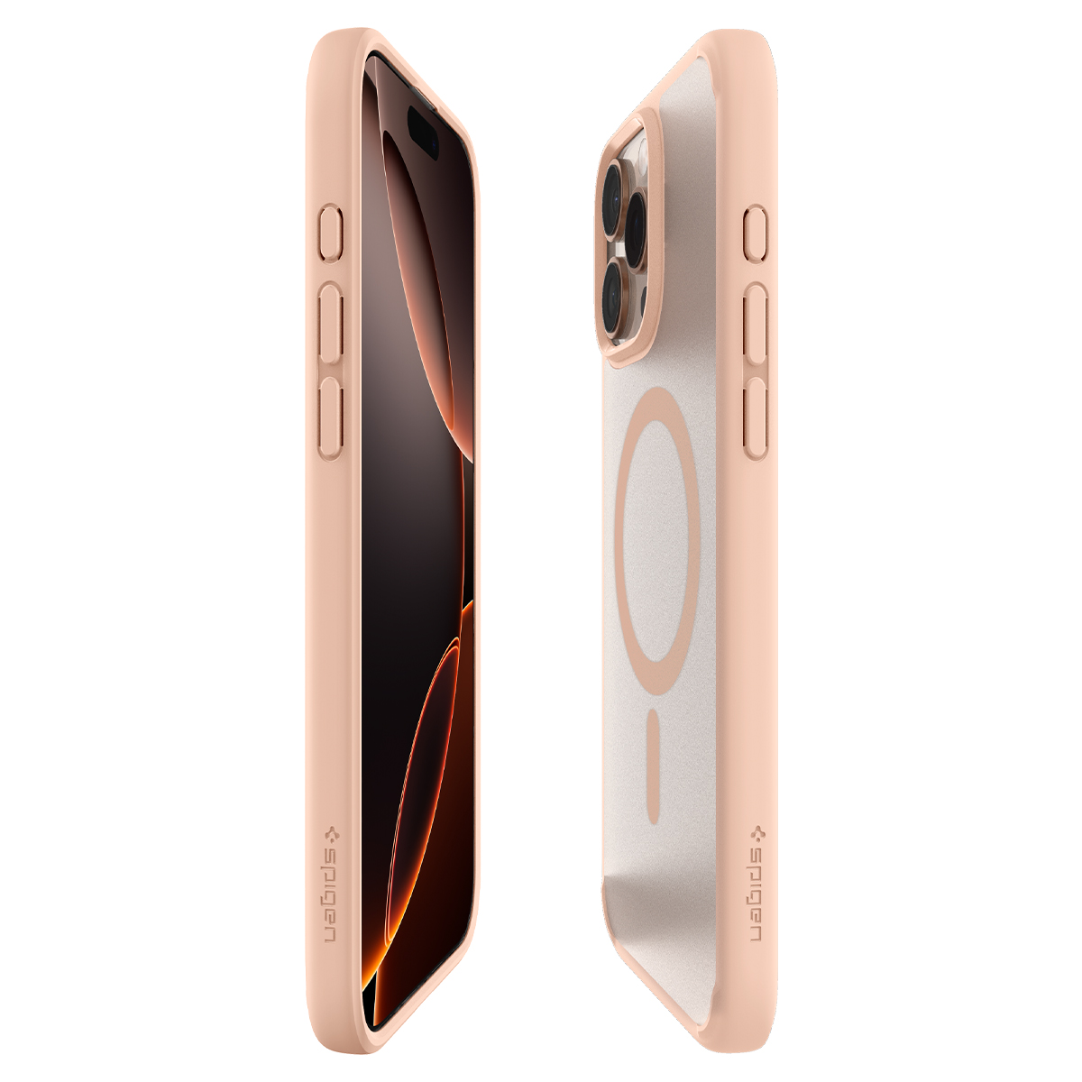 Etui Spigen Ultra Hybrid T Mag z MagSafe do Apple iPhone 16 Pro, półprzezroczysto-różowe