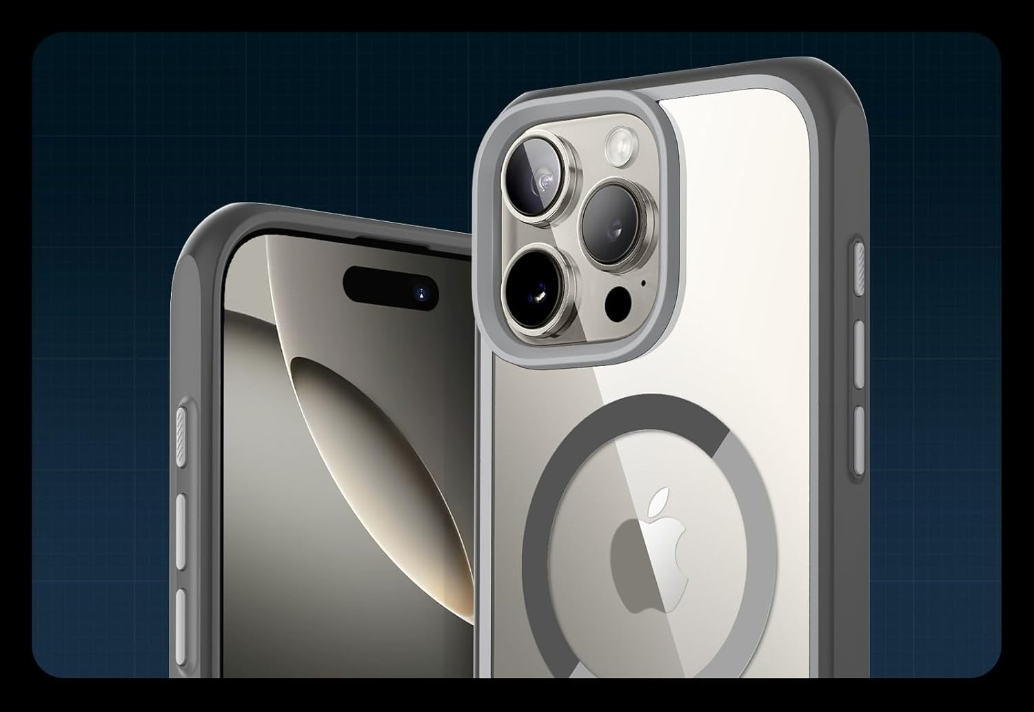 Etui Supcase UB Mag (CC) MagSafe do iPhone 16 Pro, przezroczysto-szare