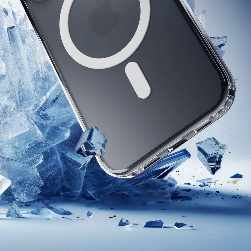 Etui 3mk Frosty MagCase do Apple iPhone 16, półprzezroczyste z białym
