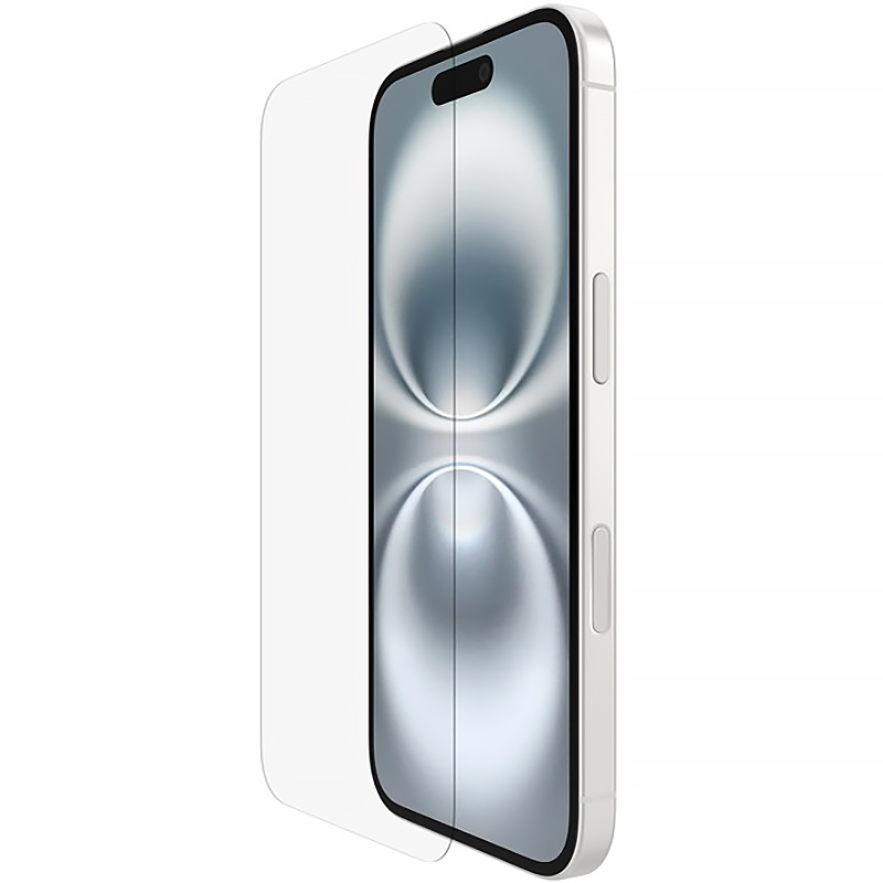Oryginalne szkło hartowane firmy Belkin z serii ScreenForce InvisiGlass AntiMicrobial Treated dla iPhone 16 / 15 / 14 Pro