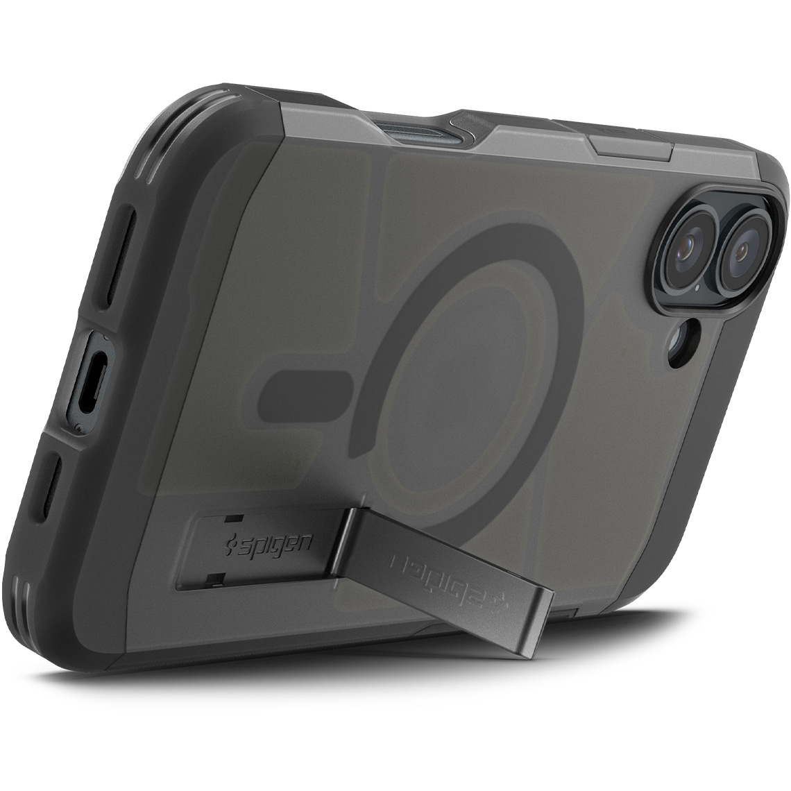 Etui Spigen Tough Armor Mag MagSafe do Apple iPhone 16, przydymione