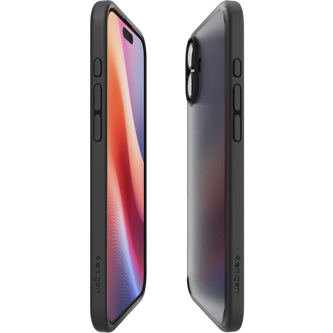 Etui Spigen Ultra Hybrid do Apple iPhone 16, półprzezroczysto-czarne
