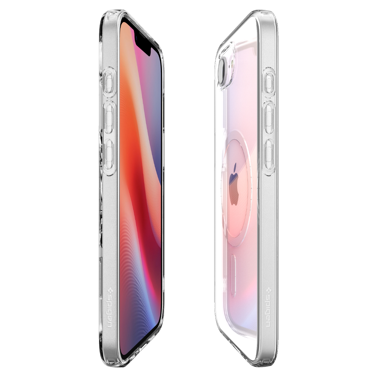 Etui Spigen Liquid Crystal Mag MagSafe do Apple iPhone 16e, przezroczysto-białe