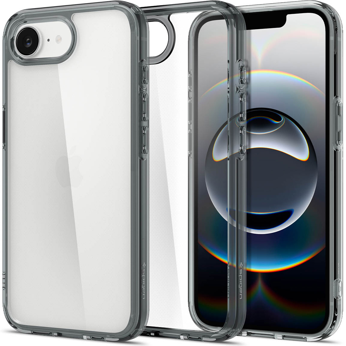 Etui Spigen Ultra Hybrid do Apple iPhone 16e, przezroczysto-przydymione