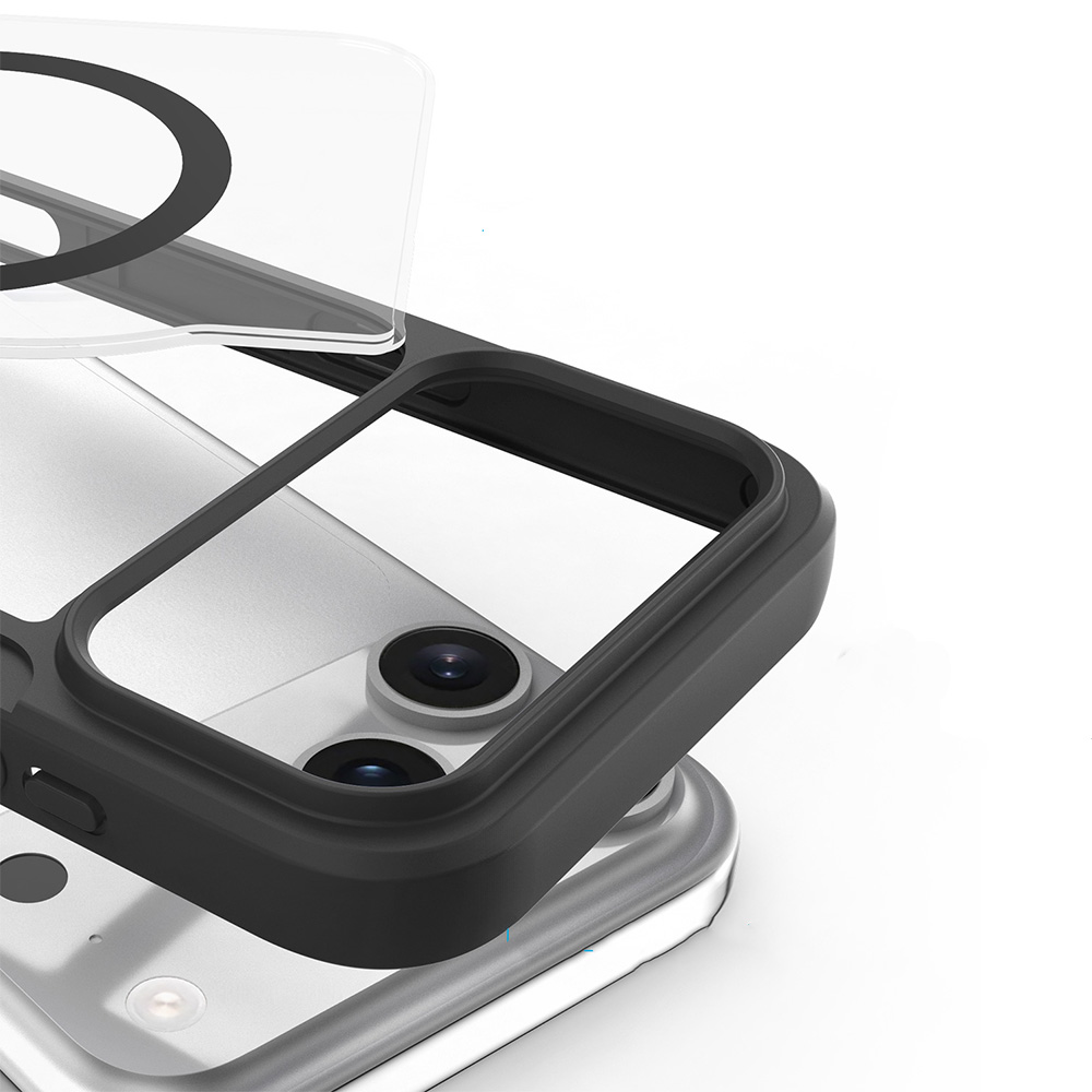 Etui Dux Ducis Skin X Pro Magnetic do Apple iPhone 17 Pro Max, czarno-przezroczyste