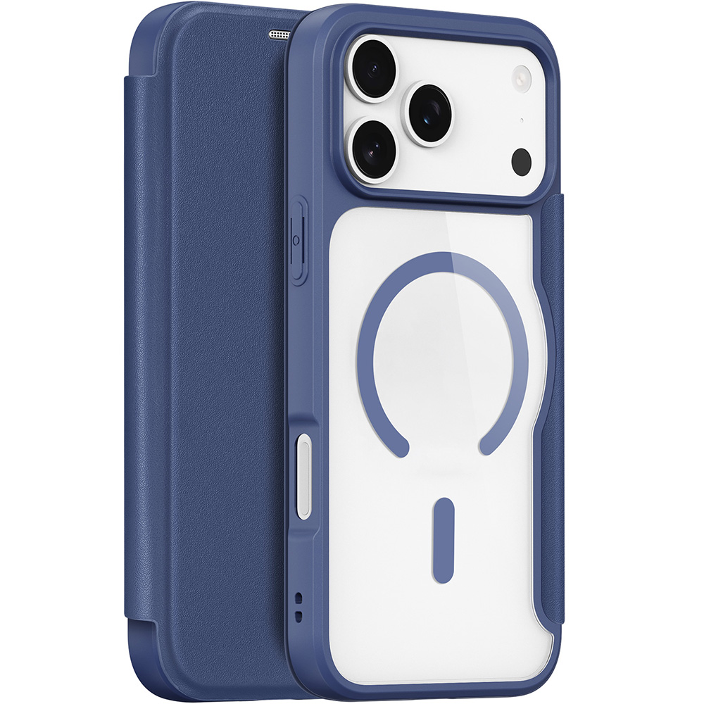 Etui Dux Ducis Skin X Pro Magnetic do Apple iPhone 17 Pro Max, niebiesko-przezroczyste
