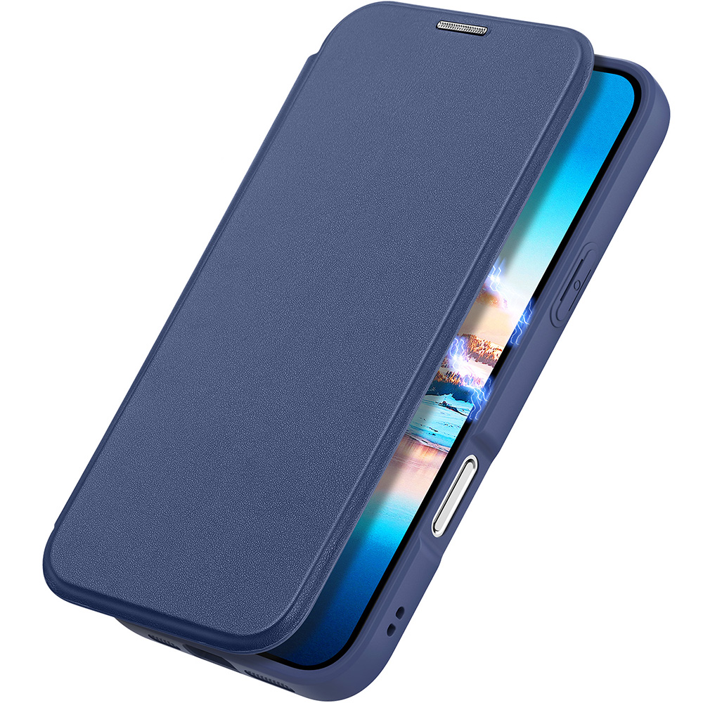 Etui Dux Ducis Skin X Pro Magnetic do Apple iPhone 17 Pro Max, niebiesko-przezroczyste