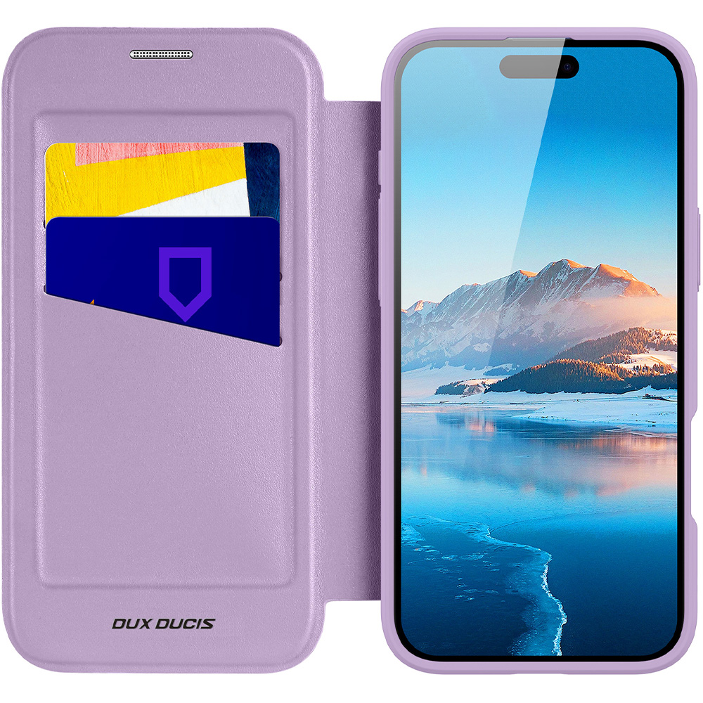 Etui Dux Ducis Skin X Pro Magnetic do Apple iPhone 17 Pro Max, przezroczysto-fioletowe