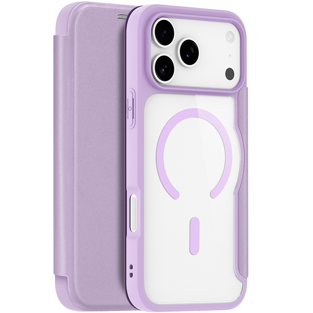 Etui Dux Ducis Skin X Pro Magnetic do Apple iPhone 17 Pro Max, przezroczysto-fioletowe