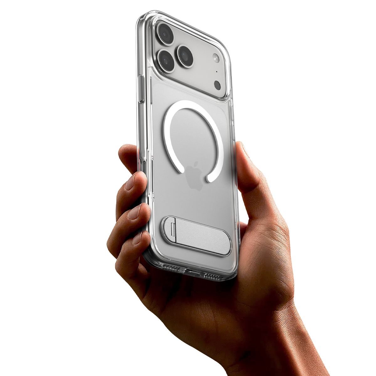 Etui Spigen Ultra Hybrid S Mag MagSafe do Apple iPhone 17 Pro Max, przezroczysto-białe