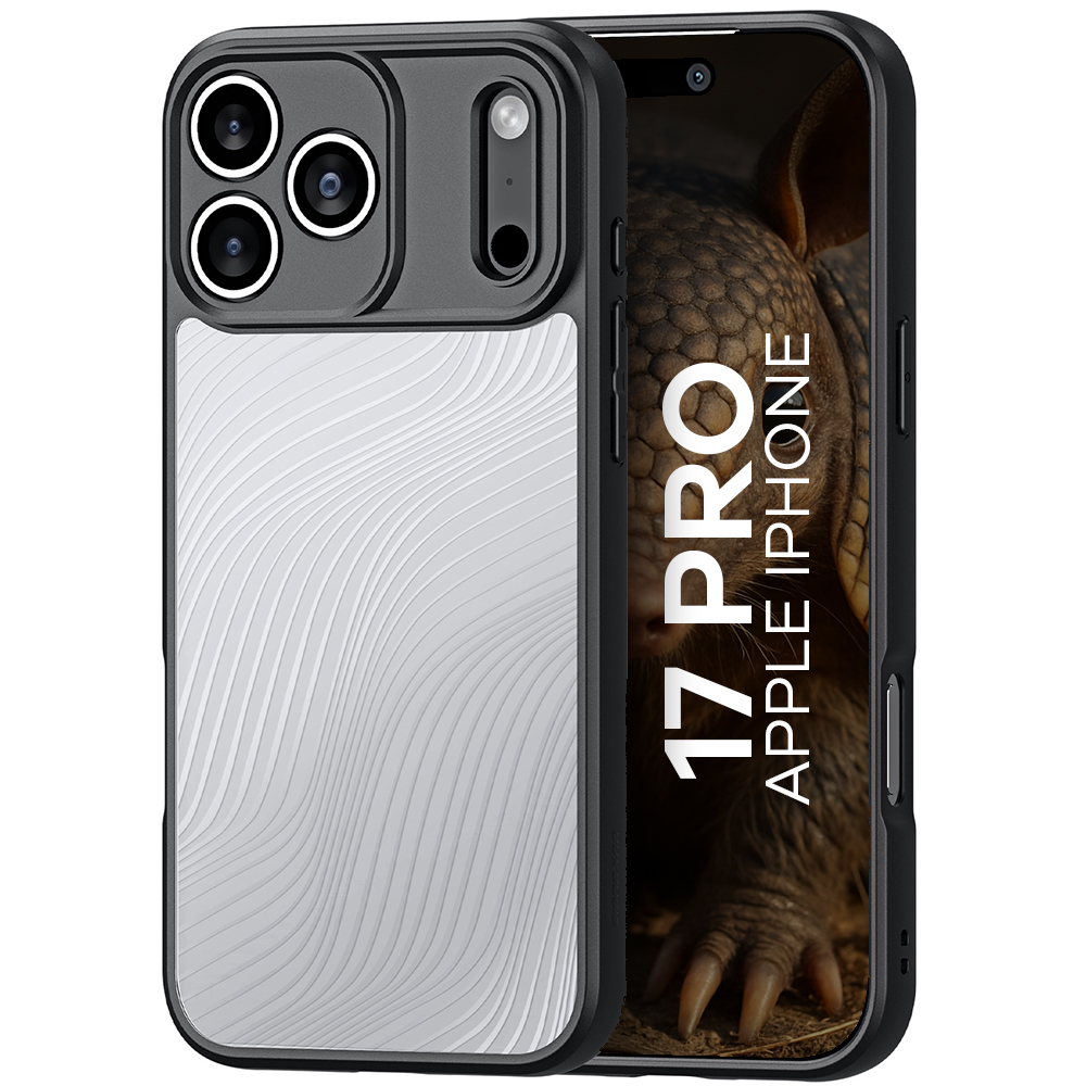 Etui ochronne Dux Ducis AIMO do Apple iPhone 17 Pro, przezroczyste z czarną ramką