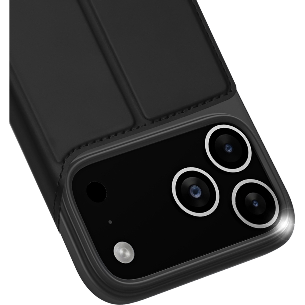 Etui z klapką Dux Ducis Skin Pro do Apple iPhone 17 Pro, czarne