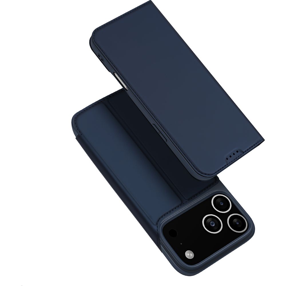 Etui z klapką Dux Ducis Skin Pro do iPhone 17 Pro, granatowe