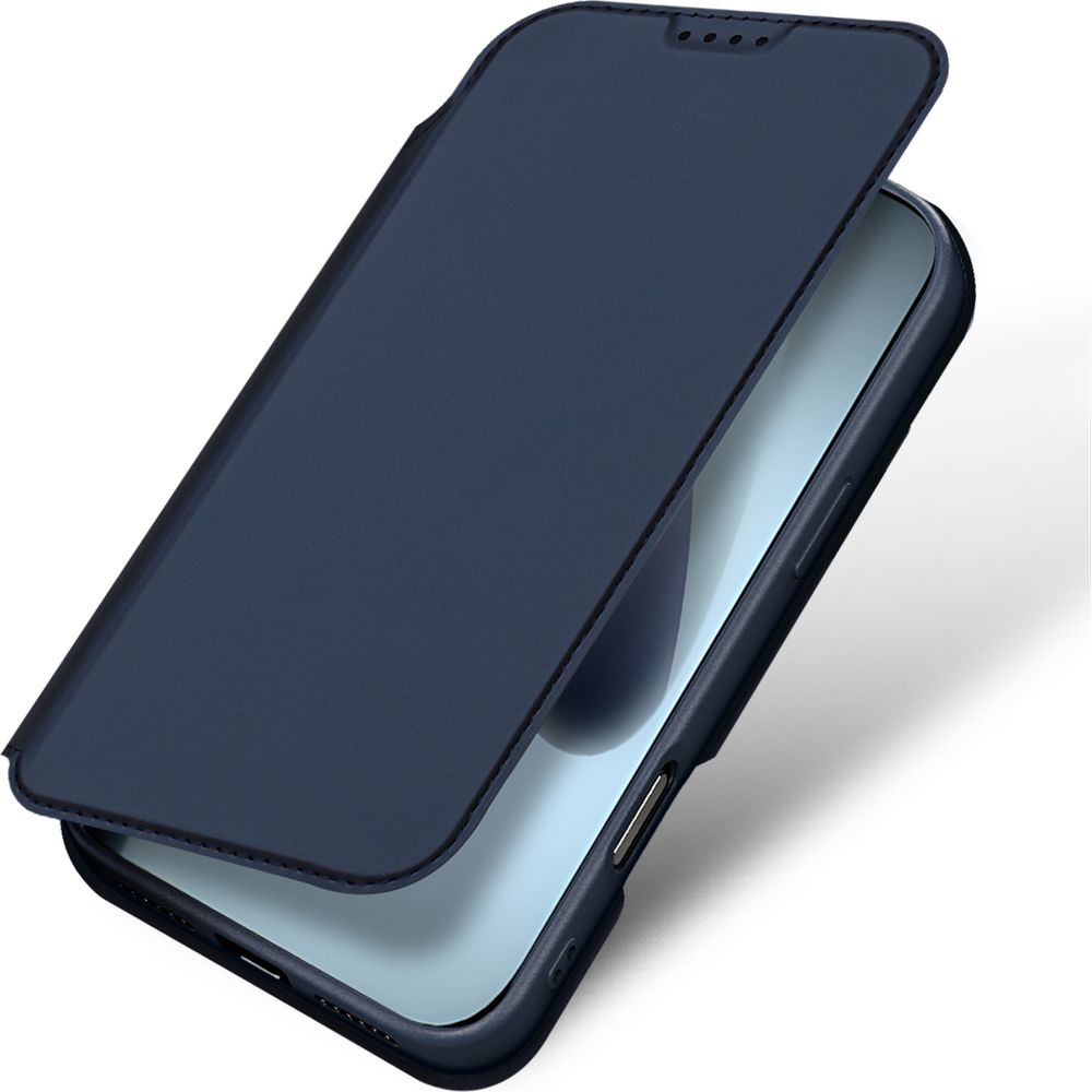 Etui z klapką Dux Ducis Skin Pro do iPhone 17 Pro, granatowe
