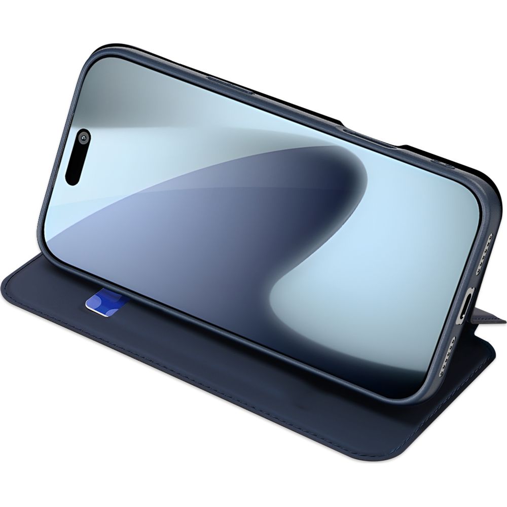 Etui z klapką Dux Ducis Skin Pro do iPhone 17 Pro, granatowe