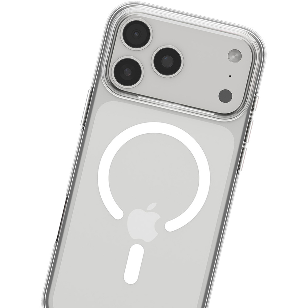 Etui Spigen Liquid Crystal Mag MagSafe do Apple iPhone 17 Pro, przezroczysto-białe