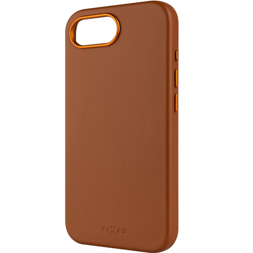 Etui Fixed MagLeather do Apple iPhone 16e, brązowe