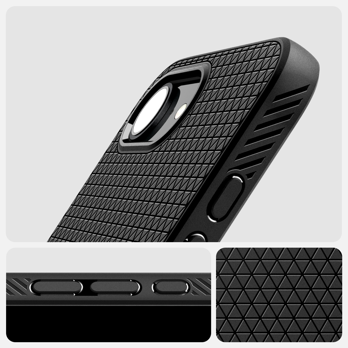 Etui Spigen Liquid Air do Apple iPhone 16e, czarne