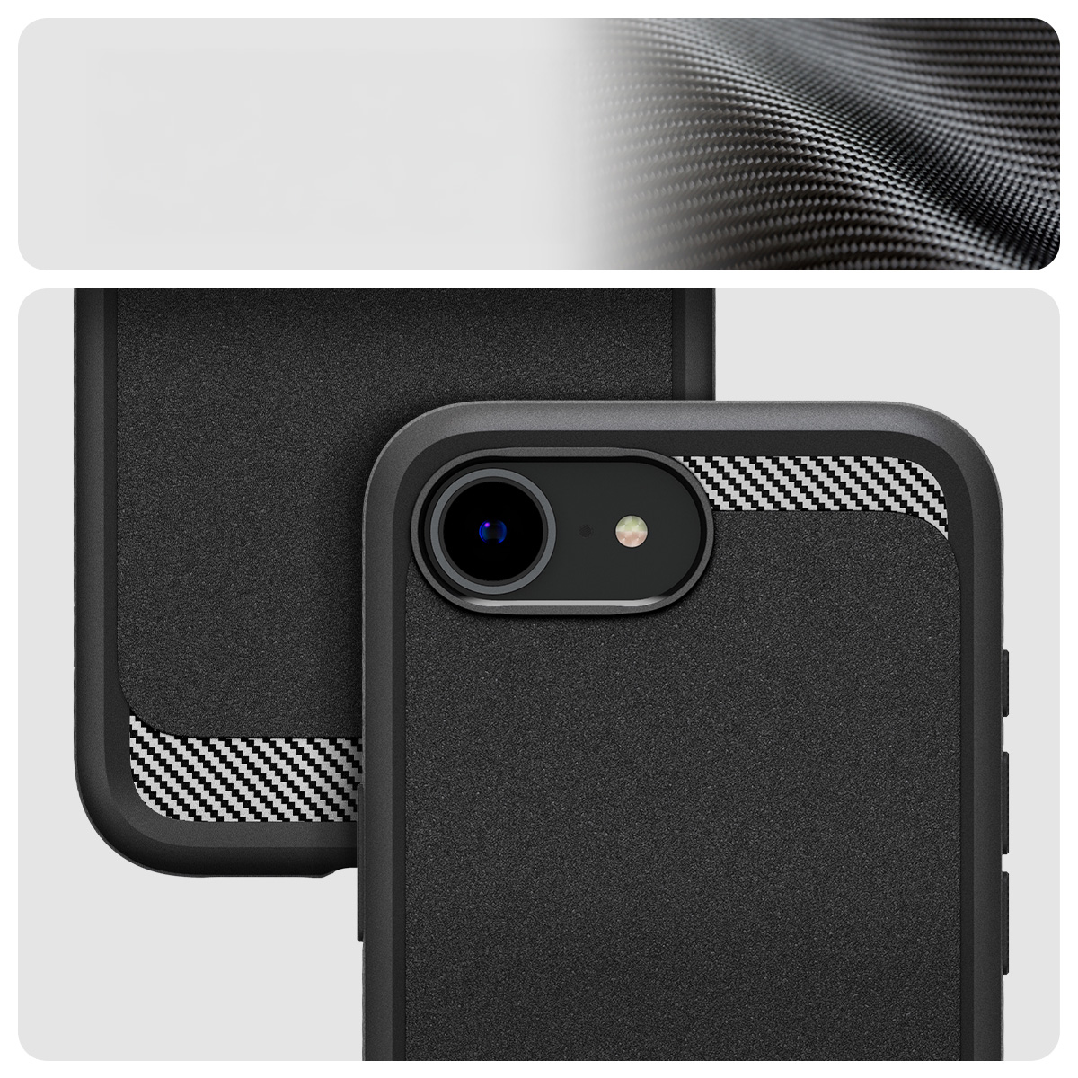 Etui Spigen Rugged Armor Mag z MagSafe do Apple iPhone 16e, czarne