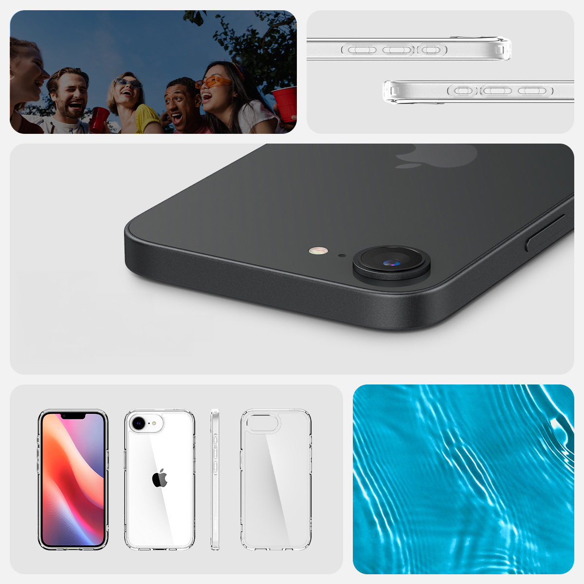 Etui Spigen Ultra Hybrid do Apple iPhone 16e, przezroczyste