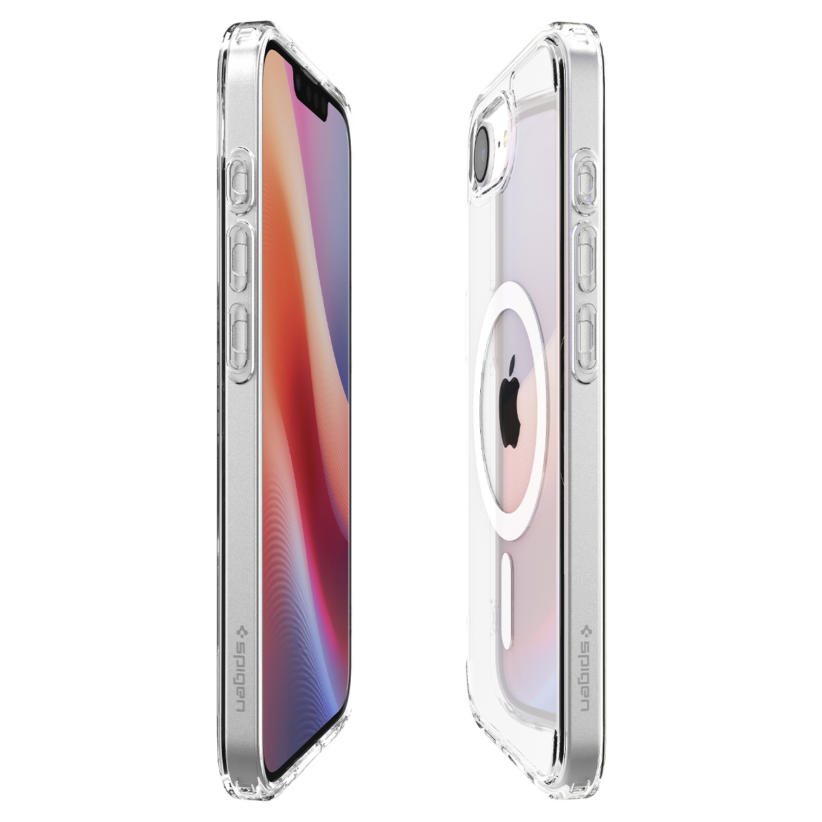 Etui Spigen Ultra Hybrid Mag z MagSafe do Apple iPhone 16e, przezroczysto-białe