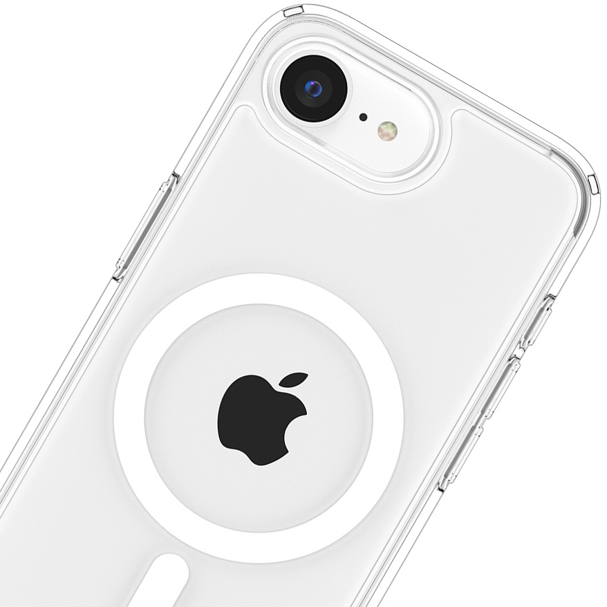 Etui Spigen Ultra Hybrid Mag z MagSafe do Apple iPhone 16e, przezroczysto-białe