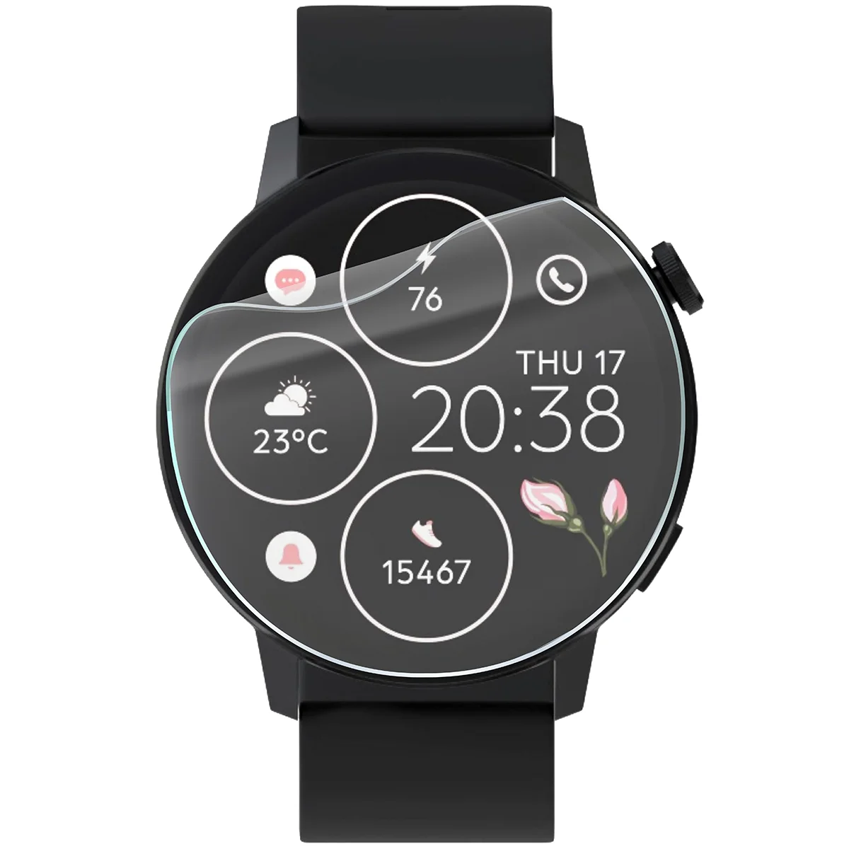 Folia hydrożelowa Bizon Watch Film HydroFlex do Forever Forevive 4 na zegarku